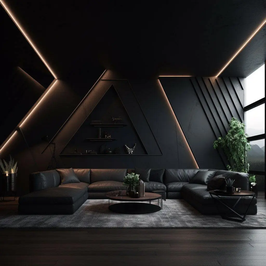 dark interior design
